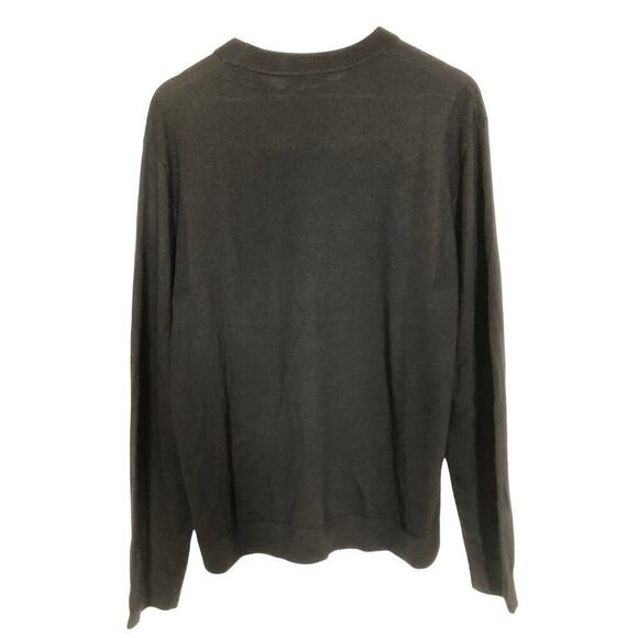 Madewell Sweater 100% Merino Wool Crewneck Long Sleeve Pullover True Black NWT L - Picture 4 of 9